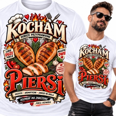 KOSZULKA KOCHAM PIERSI